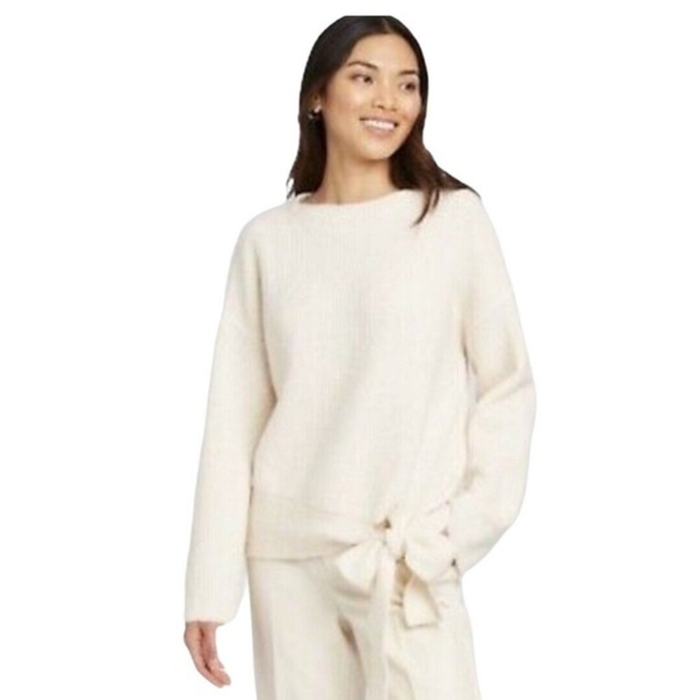 Off White Sweater Tie Bottom detail XL